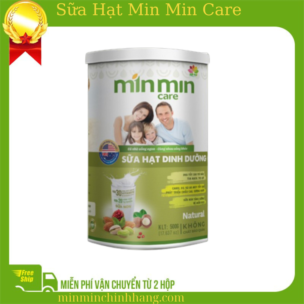 Sữa Hạt Dinh Dưỡng Min Min Care lon thiếc mới